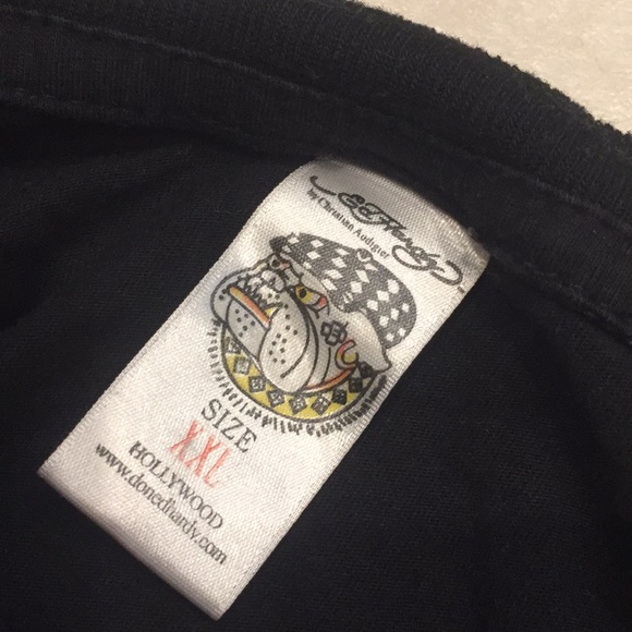 Ed Hardy t-shirt size XXL for girl, XL or L for women - Picture 3 of 16